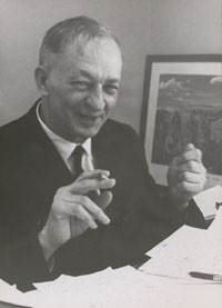 Harold R.W. Benjamin, 1963 - Photographer: Lawrence H. Conrad, Jr. , Courtesy of Louisa Dillard