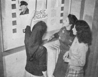 Students in Hall - 1944 Terrapin Yearbook/University Libraries